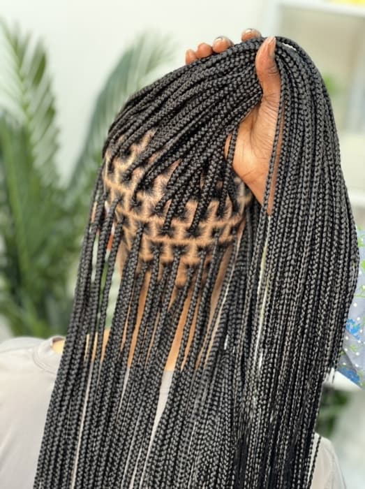 Small Size Knotless — Braiding Hair at Kim Beauty Arusha