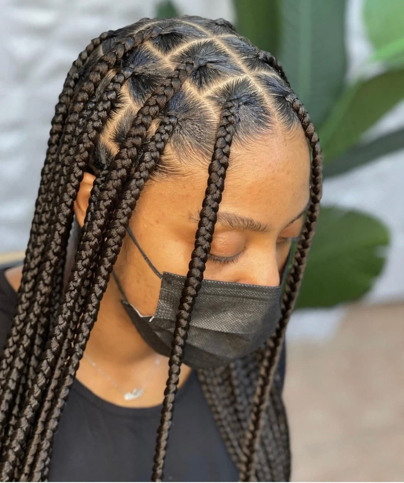 Large Size Knotless — Braiding Hair at Kim Beauty Arusha