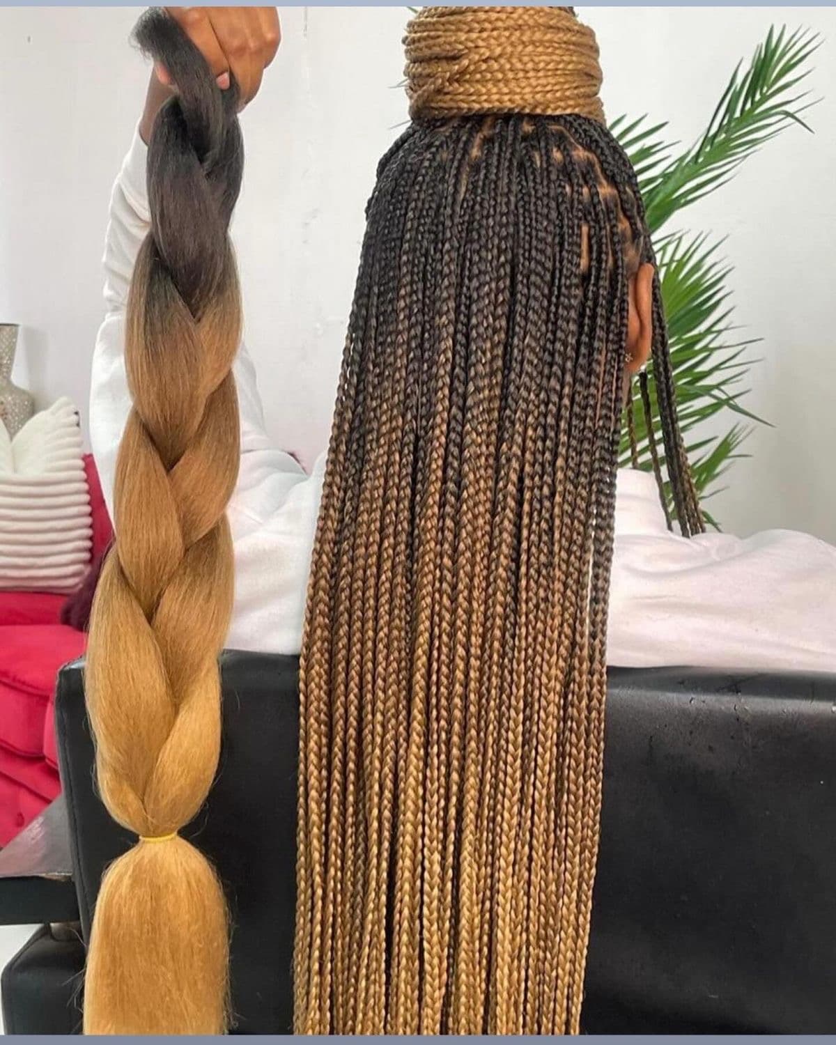 Jumbo Braids (Small Size) — Braiding Hair at Kim Beauty Arusha
