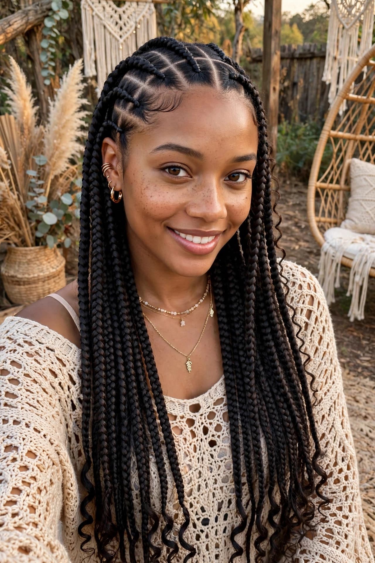 Sensation Braids (Medium Size) — Braiding Hair at Kim Beauty Arusha